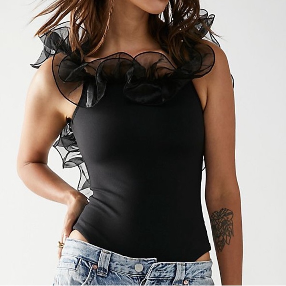 Free People - Haute Wire Bodysuit Black